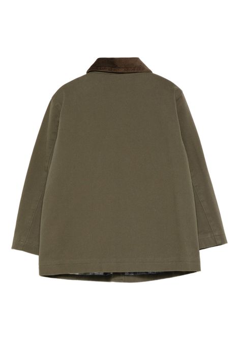 Cappotto con colletto in velluto ZHOE & TOBIAH KIDS | RDY1M20 MILITARE